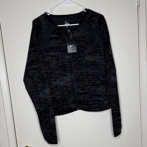 Nike Women's Hypercool Full Zip Training Jacket - Dark Gray